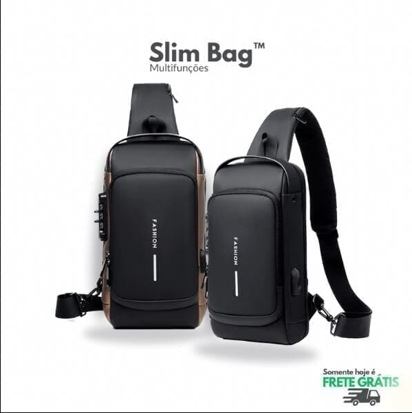 Slim Bag – Mochila Antifurto com Senha e USB! Viaje com Estilo e Segurança! - NextWave Store