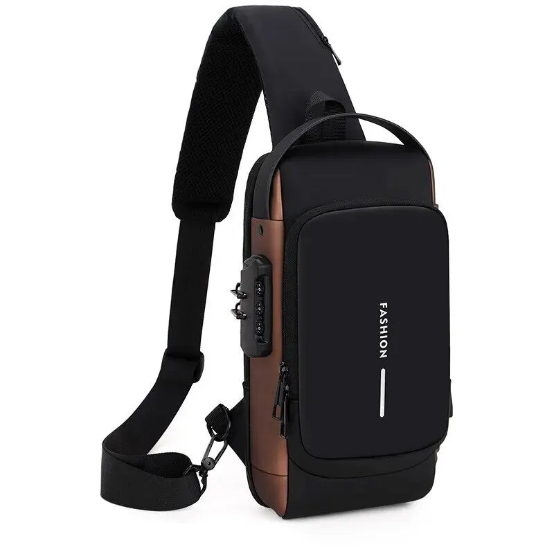 Slim Bag – Mochila Antifurto com Senha e USB! Viaje com Estilo e Segurança! - NextWave Store