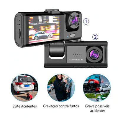 Câmera Cam PRO 360 4K – Proteção Total em 4K com Visão Noturna e Tela HD - NextWave Store